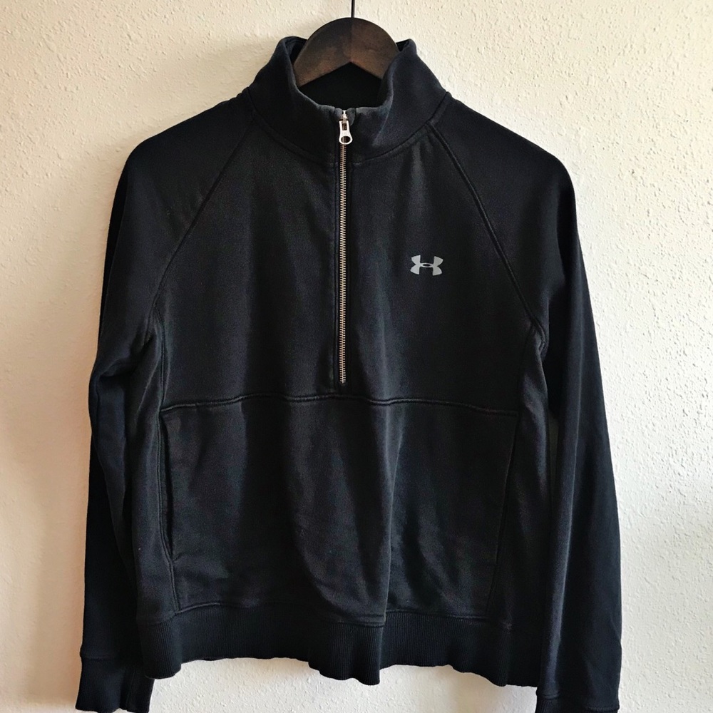 3/$30 Under Armour Black 3/4 Zip Up Jacket